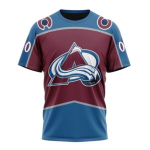 NHL Colorado Avalanche Personalized 2024 Home Kits T Shirt 1