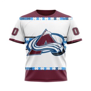 NHL Colorado Avalanche T-Shirt Autism…