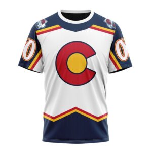 NHL Colorado Avalanche T Shirt Reverse Retro Kits 2024 T Shirt 1