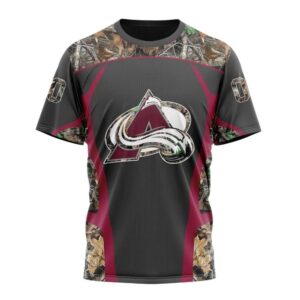 NHL Colorado Avalanche T Shirt Special Camo Hunting Design 3D T Shirt 1