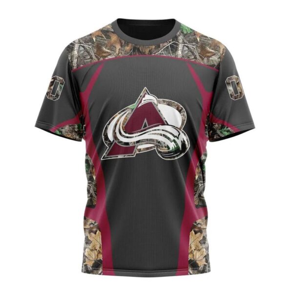 NHL Colorado Avalanche T-Shirt Special Camo Hunting Design 3D T-Shirt