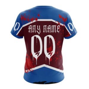 NHL Colorado Avalanche T Shirt Specialized Design Jersey With Your Ribs For Halloween 3D T Shirt 2