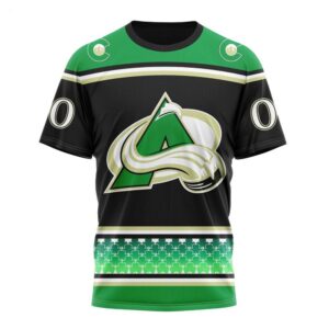 NHL Colorado Avalanche T Shirt Specialized Unisex Kits Hockey Celebrate St Patricks Day T Shirt 1