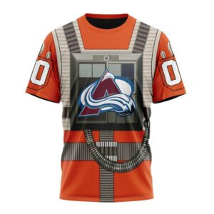 NHL Colorado Avalanche T Shirt Star Wars Rebel Pilot Design T Shirt 1