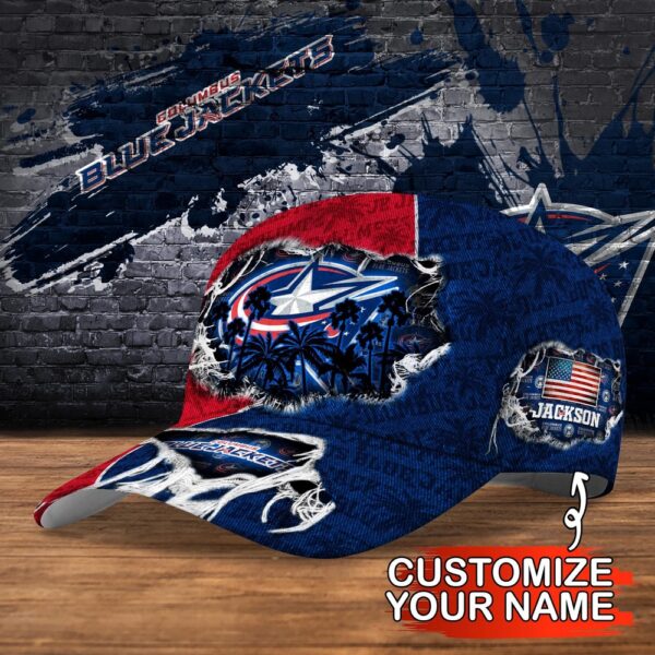NHL Columbus Blue Jackets Baseball Cap Customized Cap For Sports Fans