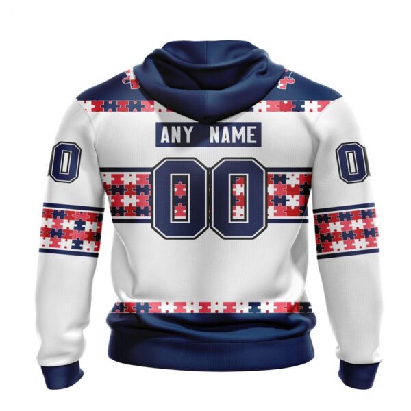 NHL Columbus Blue Jackets Hoodie Autism Awareness 3D Hoodie For Hockey Fans