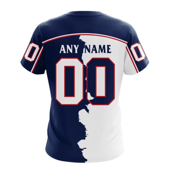 NHL Columbus Blue Jackets Personalize 2024 Home Mix Away T-Shirt