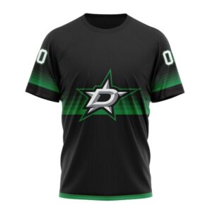 NHL Dallas Stars 3D T Shirt Special Black And Gradient Design Hoodie 1