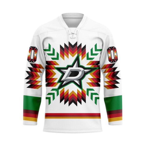 NHL Dallas Stars Hockey Jersey Special Design With Native Pattern Custom Jersey