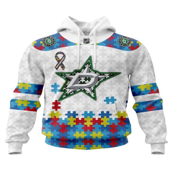 NHL Dallas Stars Hoodie Autism Awareness 3D Hoodie For Fans