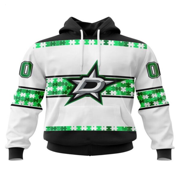 NHL Dallas Stars Hoodie Autism Awareness 3D Hoodie For Hockey Fans