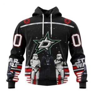 NHL Dallas Stars Hoodie Special Star Wars Design May The 4th Be With You Hoodie 1