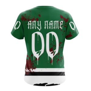 NHL Dallas Stars T Shirt Specialized Design Jersey With Your Ribs For Halloween 3D T Shirt 2