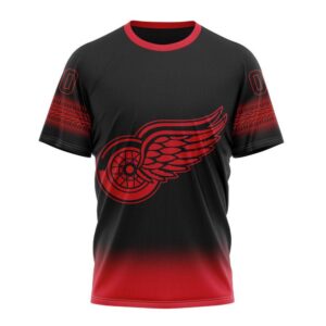 NHL Detroit Red Wings 3D T Shirt New Gradient Series Concept Hoodie 1