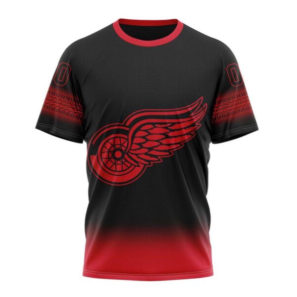 NHL Detroit Red Wings 3D T-Shirt New Gradient Series Concept Hoodie