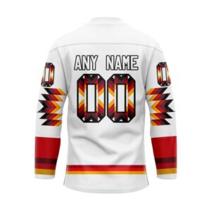 NHL Detroit Red Wings Hockey Jersey Special Design With Native Pattern Custom Jersey 2