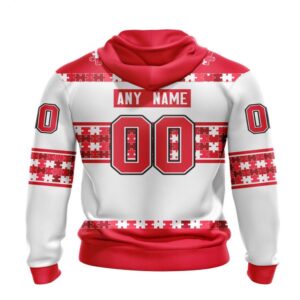 NHL Detroit Red Wings Hoodie Autism Awareness 3D Hoodie For Hockey Fans 2