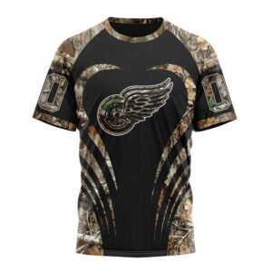 NHL Detroit Red Wings T Shirt Special Camo Hunting 3D T Shirt 1