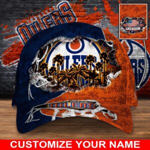 NHL Edmonton Oilers Baseball Cap Customized Cap For Sports Fans 1