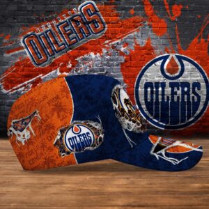 NHL Edmonton Oilers Baseball Cap Customized Cap For Sports Fans 3