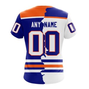 NHL Edmonton Oilers Personalize 2024 Home Mix Away T Shirt 2