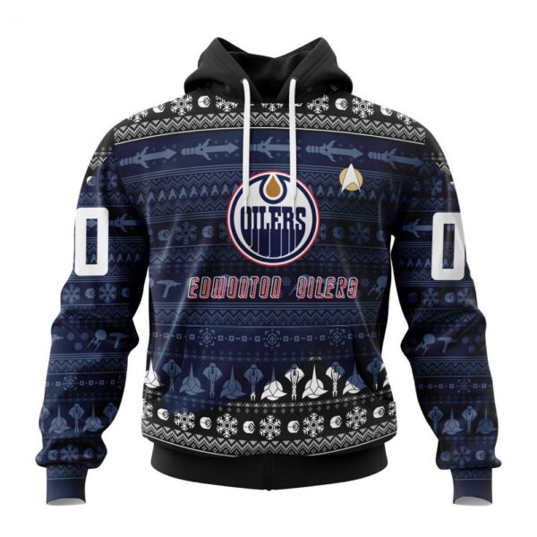 NHL Edmonton Oilers Special Star Trek Design Hoodie