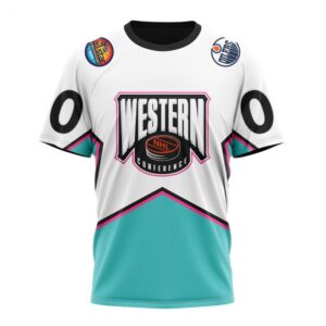 NHL Edmonton Oilers T Shirt All Star Western Conference 2024 T Shirt 1