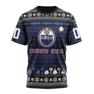 NHL Edmonton Oilers T Shirt Special Star Trek Design 3D T Shirt 1