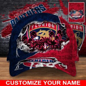 NHL Florida Panthers Baseball Cap Customized Cap For Sports Fans 1