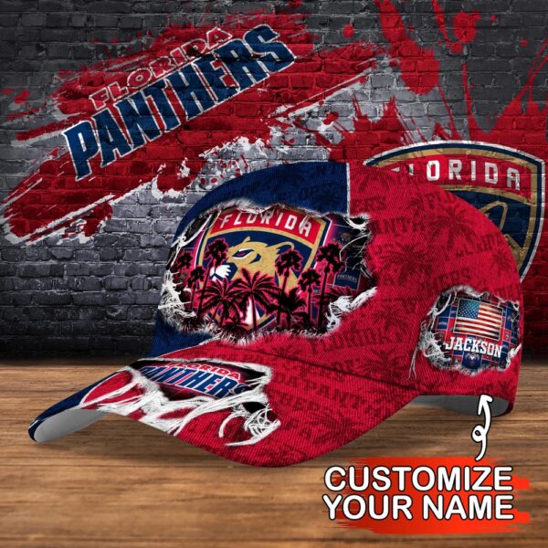NHL Florida Panthers Baseball Cap Customized Cap For Sports Fans