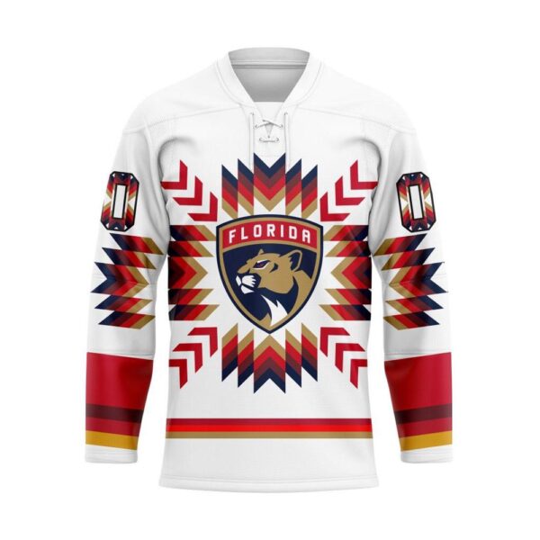 NHL Florida Panthers Hockey Jersey Special Design With Native Pattern Custom Jersey