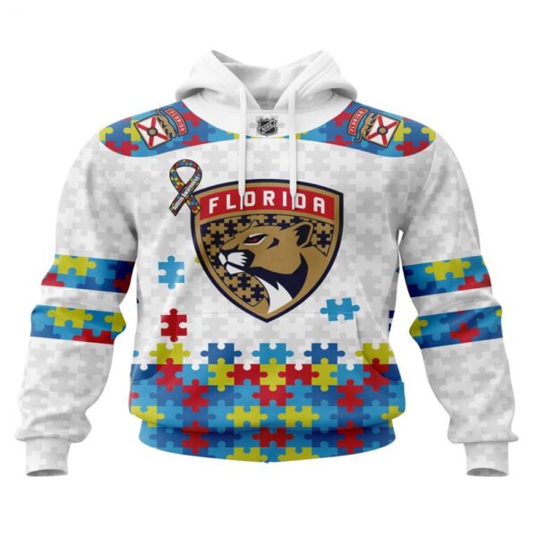 NHL Florida Panthers Hoodie Autism Awareness 3D Hoodie For Fans