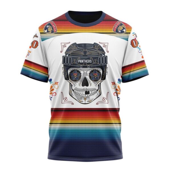 NHL Florida Panthers Special Design For Dia De Los Muertos T-Shirt