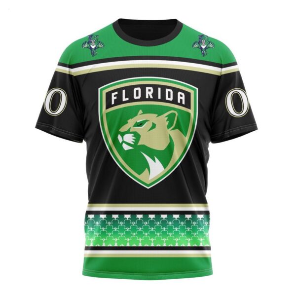 NHL Florida Panthers Specialized Hockey Celebrate St Patrick’s Day T-Shirt