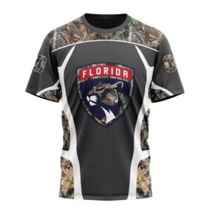 NHL Florida Panthers T Shirt Special Camo Hunting Design 3D T Shirt 1