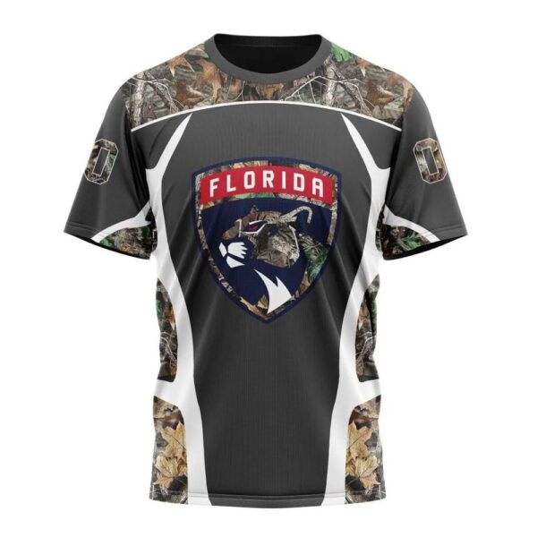 NHL Florida Panthers T-Shirt Special Camo Hunting Design 3D T-Shirt