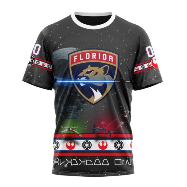 NHL Florida Panthers T-Shirt Special Star Wars Design 3D T-Shirt