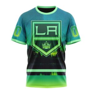 NHL Los Angeles Kings 3D T Shirt Special Design With Northern Light Full Printed Hoodie 1