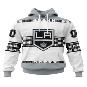 NHL Los Angeles Kings Hoodie Autism Awareness 3D Hoodie For Hockey Fans 1