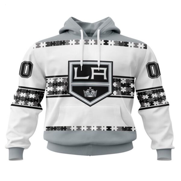 NHL Los Angeles Kings Hoodie Autism Awareness 3D Hoodie For Hockey Fans