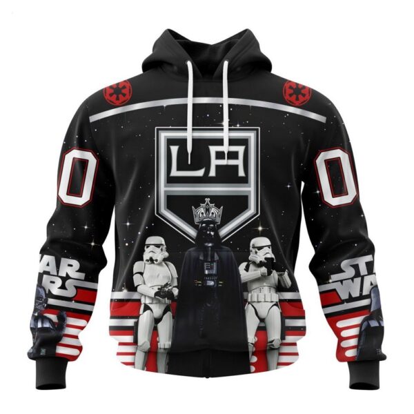 NHL Los Angeles Kings Hoodie Special Star Wars Design May The 4th Be With You Hoodie