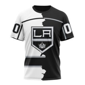 NHL Los Angeles Kings Personalize 2024 Home Mix Away T Shirt 1