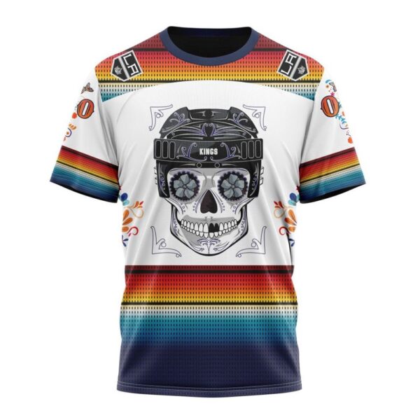 NHL Los Angeles Kings Special Design For Dia De Los Muertos T-Shirt