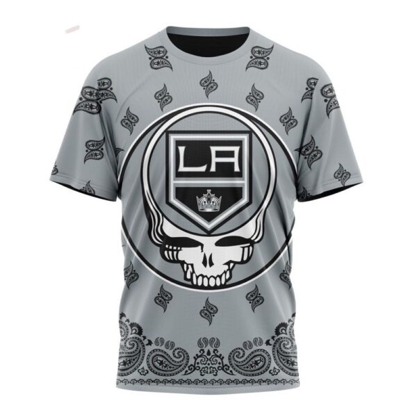 NHL Los Angeles Kings T-Shirt Special Grateful Dead Design 3D T-Shirt