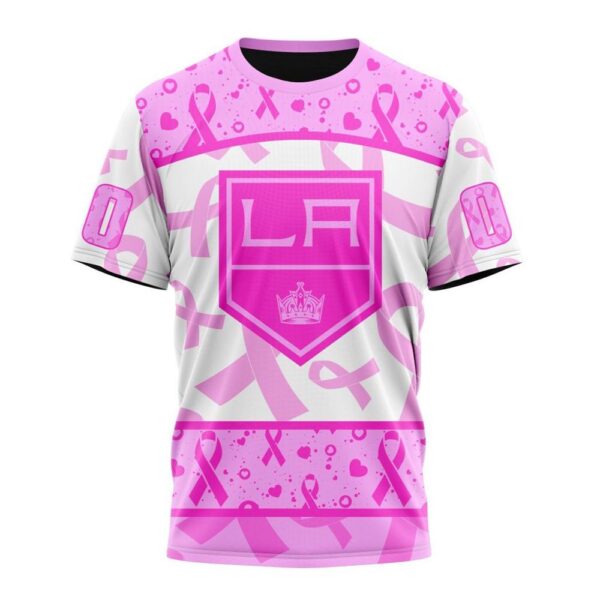 NHL Los Angeles Kings T-Shirt Special Pink October Breast Cancer Awareness Month 3D T-Shirt