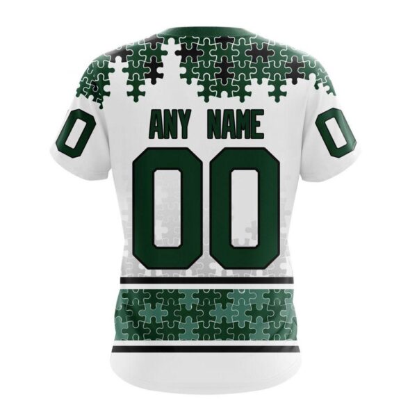 NHL Minnesota Wild 3D T-Shirt Special Autism Awareness Design With Home Jersey Style Hoodie