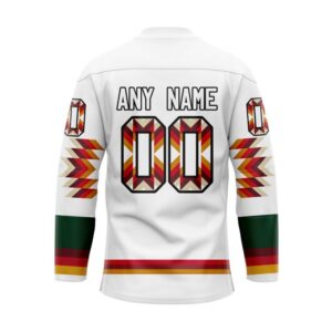 NHL Minnesota Wild Hockey Jersey Special Design With Native Pattern Custom Jersey 2