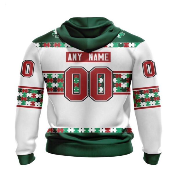 NHL Minnesota Wild Hoodie Autism Awareness 3D Hoodie For Hockey Fans