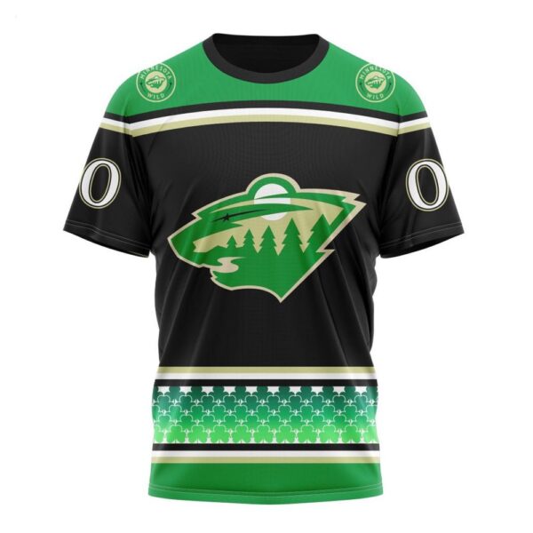 NHL Minnesota Wild Specialized Hockey Celebrate St Patrick’s Day T-Shirt