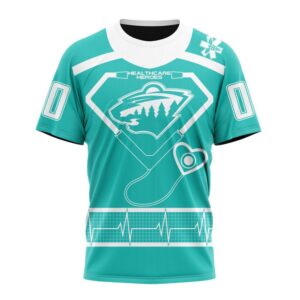 NHL Minnesota Wild T Shirt Special Design Honoring Healthcare Heroes T Shirt 1